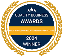 QUALITY BUSINESS AWARDS ELLIS NICOLSON-RELATIONSHIP SPECIALISTS 2024 WINNER